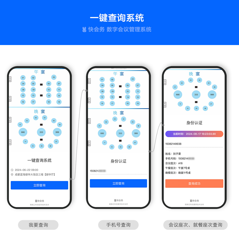 快会务 一键查询系统